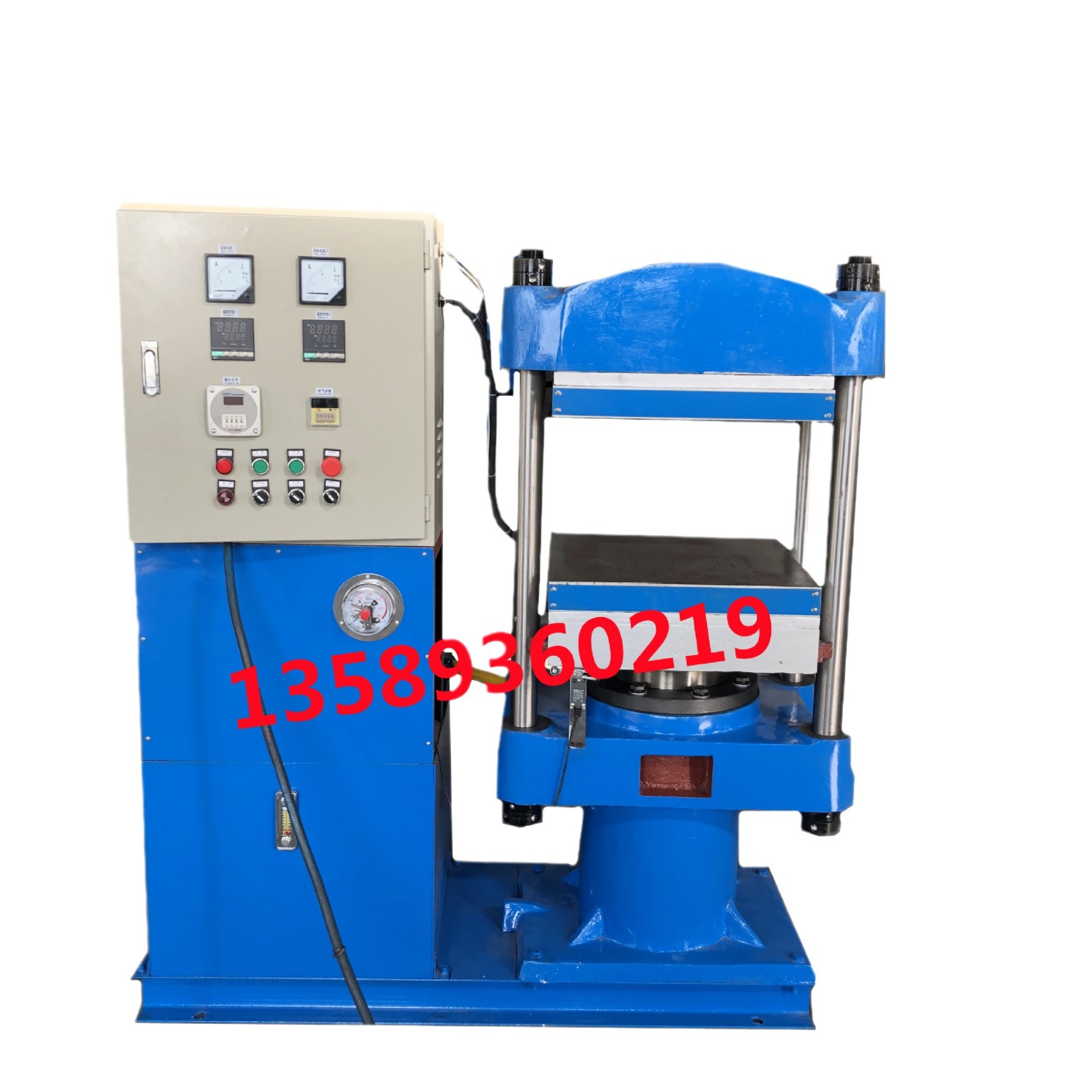 厂销四柱式50T油压机  电加热300℃试验压机  硅橡胶液压硫化机