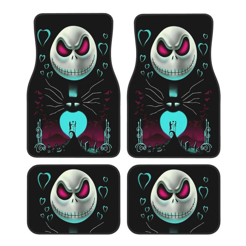 Cross-border Hot-selling Cartoon Mickey Car Mat Four-piece Dirt-resistant Easy-care Floor Mat Amazon Floor Mat for Hair