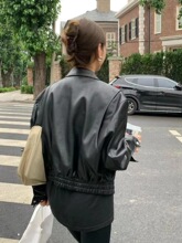 新款皮衣外套女2025春秋季韩版休闲纯色百搭小个子pu皮短上衣潮