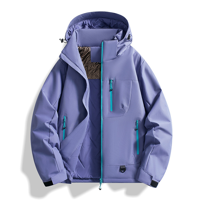 三防软壳冲锋衣女外套秋冬防风防水徒步登山服男高级感棉衣夹克|undefined
