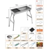 CZ-003 (steel net style) + eight-piece barbecue set + storage bag + fried plate + oil bowl + Pisces clip