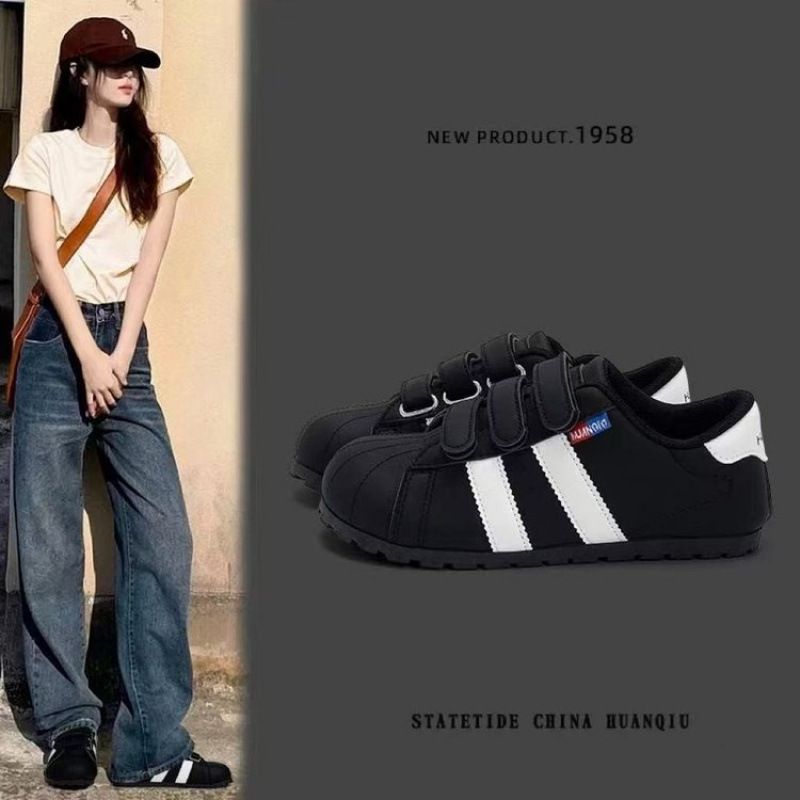 Trendy White Velcro Training Shoes for Women, Autumn 2025 New Versatile Student Casual Sneakers Trendy White Velcro Training Shoes for Women, Autumn 2025 New Versatile Student Casual Sneakers
