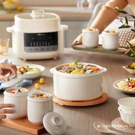 小熊微压电炖盅DDZ-J25G2隔水炖家用电炖锅煲汤全自动低嘌呤炖汤