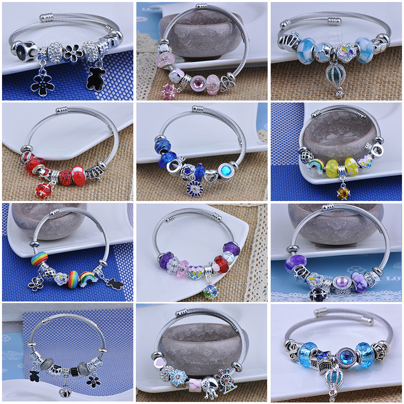 beaded bracelet stainless steel