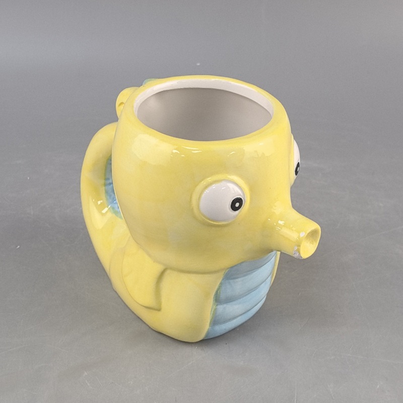 Taza de Porcelana con Animales en 3D de Porcelana Blanca Protección del Medio Ambiente, Con Mango para el Hogar image 4