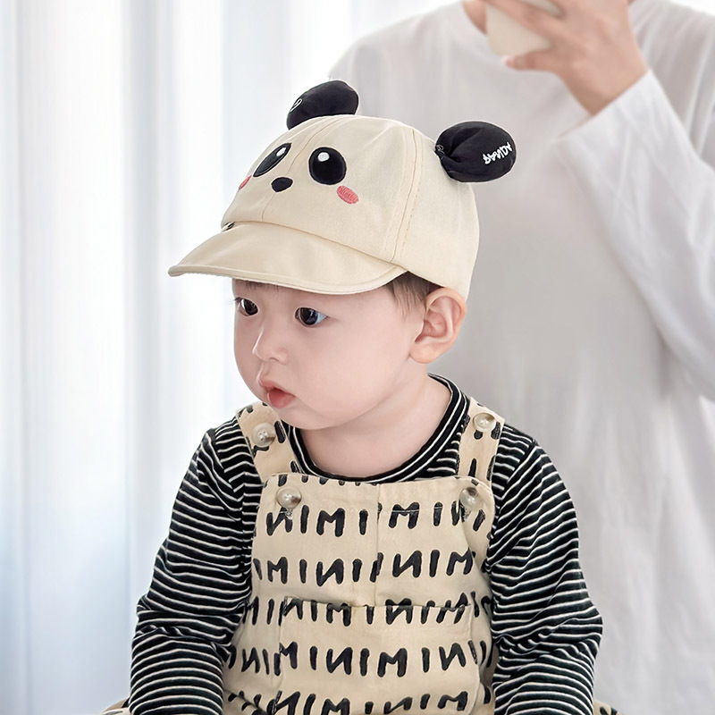 Sombrero para bebés primavera y otoño delgado para niños adorables gorra de lengua de pato adorable gorra solar transpirable para bebés