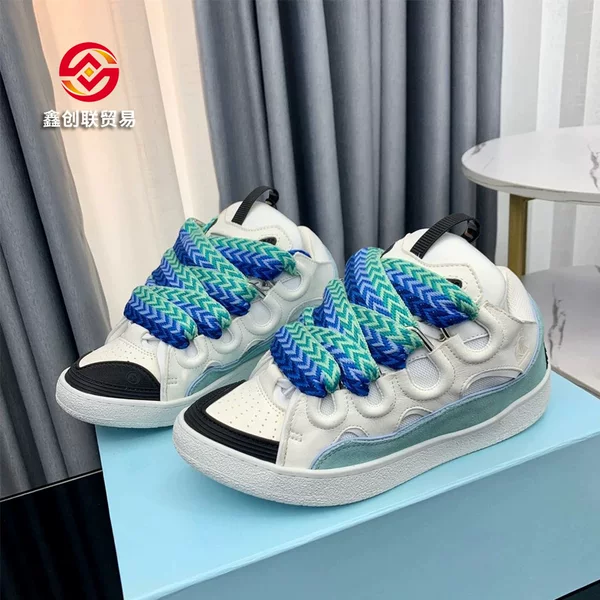 Cross-Border New Trendy Brand Lace-Up Thick-Soled Dad Shoes, Men's and Women's Couple Sports Casual Shoes, Retro Skateboard Shoes