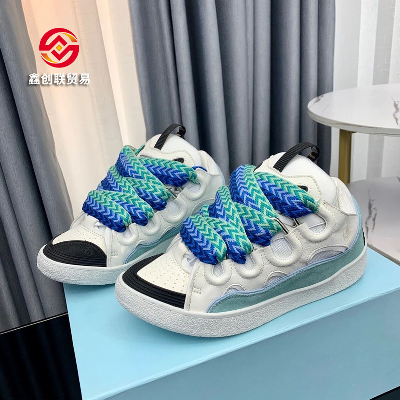 Cross-Border New Trendy Brand Lace-Up Thick-Soled Dad Shoes, Men's and Women's Couple Sports Casual Shoes, Retro Skateboard Shoes Cross-Border New Trendy Brand Lace-Up Thick-Soled Dad Shoes, Men's and Women's Couple Sports Casual Shoes, Retro Skateboard Shoes