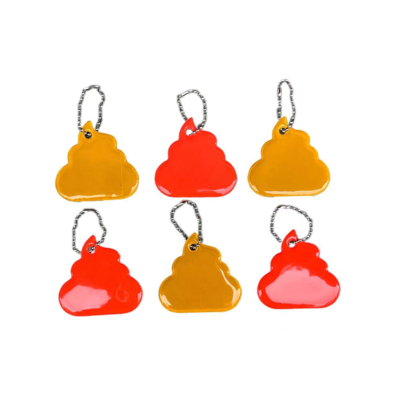 Nuevo creativo llavero de conveniencia extraño colgante reflectante bolso colgante