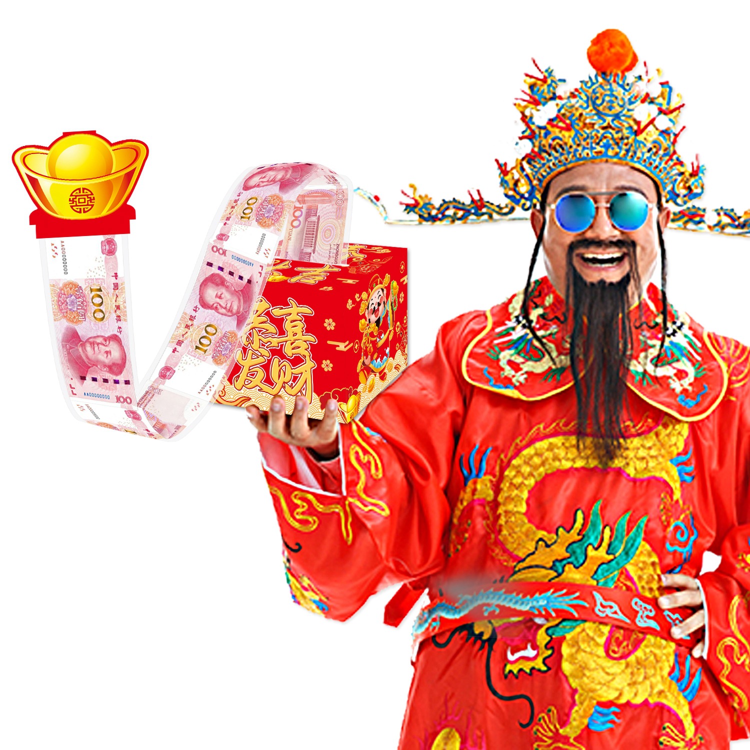 Año nuevo Dragón estilo chino caja de sorpresa Festival de Primavera Año Nuevo caja de dinero festivo Nochevieja caja de decoración de sobre rojo