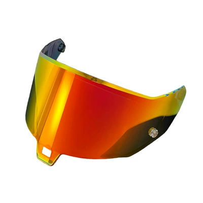 Sr10 Helmet Lens Is Compatible with Sr10 Electroplated Multi-Color Day and Night Universal Color-Changing Lens Sr10 Motorcycle Helmet Mirror (Dəbilqə (Kaska) aksesuarları) - sr10-revo-tea-red