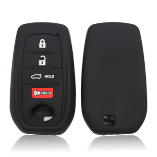 Suitable for Toyota Smart Key Protective Cover Silicone Remote Control Cover Rav4 Corolla Source Factory Direct Delivery