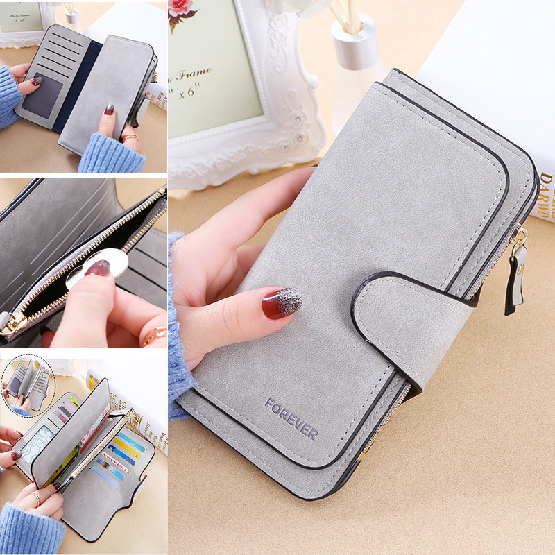 Cross-Border Large-Capacity Long-Style Women's Frosted Fashion Multifunctional Wallet, Women's High-End Clutch Bag, Card Holder Cross-Border Large-Capacity Long-Style Women's Frosted Fashion Multifunctional Wallet, Women's High-End Clutch Bag, Card Holder