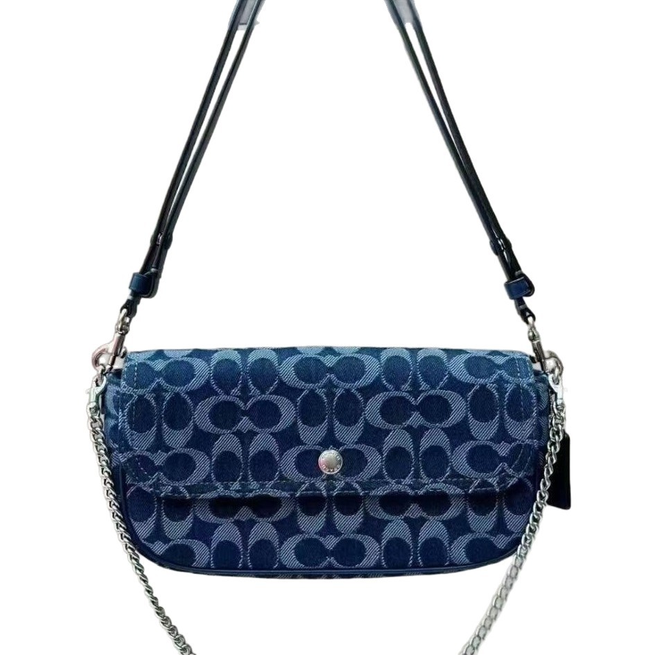 Koujia 2025 New Brook Flap Baguette Bag Underarm Bag Shoulder Handbag Crossbody Chain Mahjong Bag For Women - Thumbnail 5