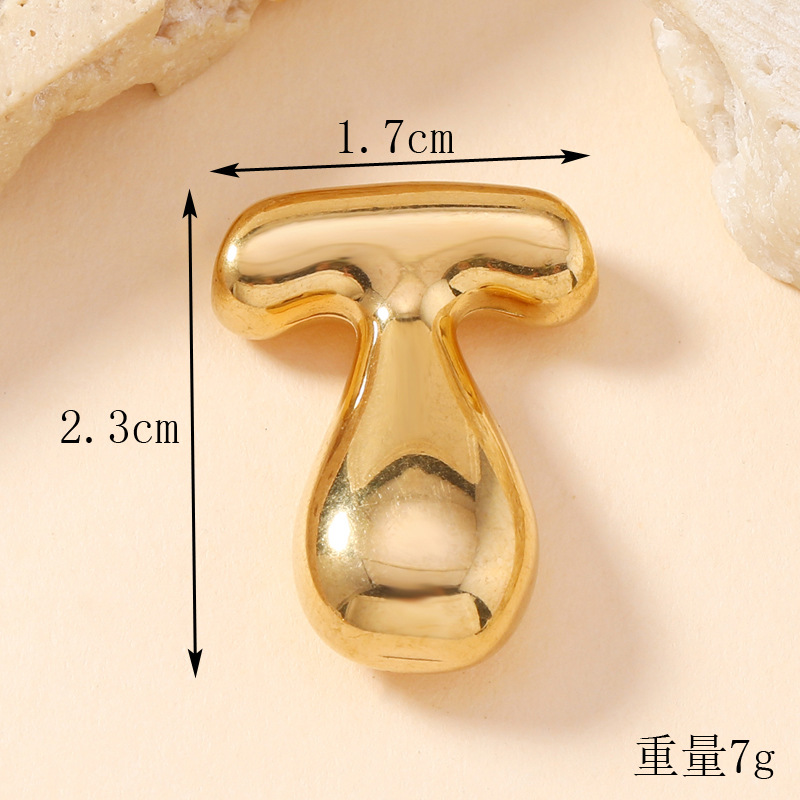 Colgante de estilo europeo y americano de acero inoxidable mini burbuja colgante de letras inglesas accesorios DIY joyas