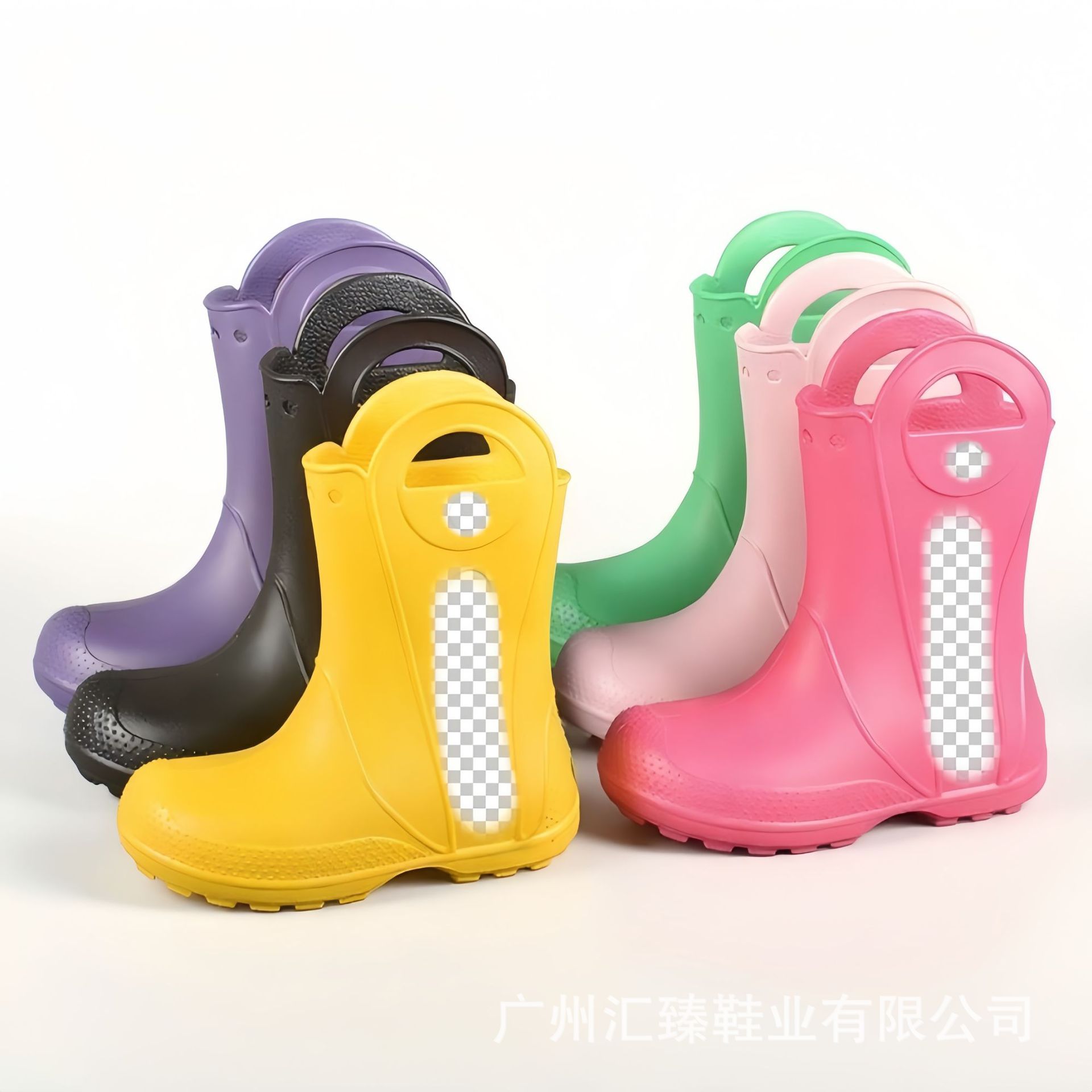 Cross Children's Rain Boots Eva Rain Boots Soft Bottom Mid-Tube Waterproof Non-Slip Water Shoes