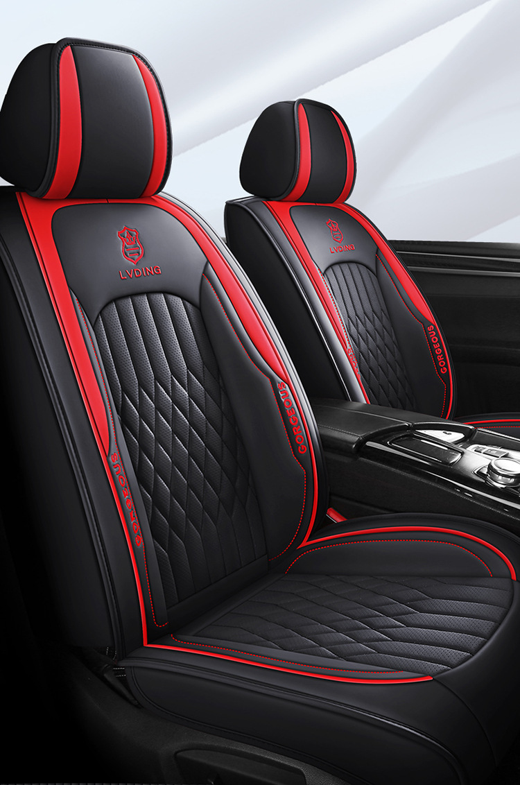 Leather Car Seat Cushions for Five Seats, Cross-Border Export Manufacturers, Four-Season Suitable Car Supplies Seat Cushions, Seat Covers Wholesale