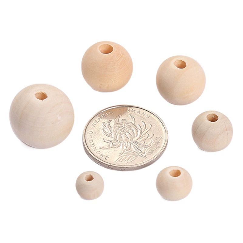 DIY ювелирные аксессуары 4-40 мм большие и маленькие отверстия Hemu Pernu свободные бусины деревянные бусины фабрика напрямую поставляет деревянные изделия по всему миру