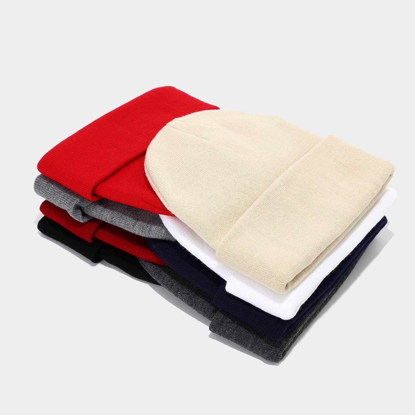 Coreano de alta elasticidad, gorra de lana simple, gorra de punto caliente, gorra de estilo japonés de color sólido sin bordes para hombres y mujeres