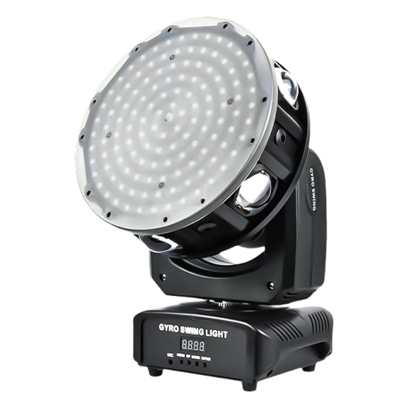 Luz de atmósfera LED iluminación de escenario colorida rotación cabeza grande pendulum bar KTV bar limpio láser lluvia luz de haz