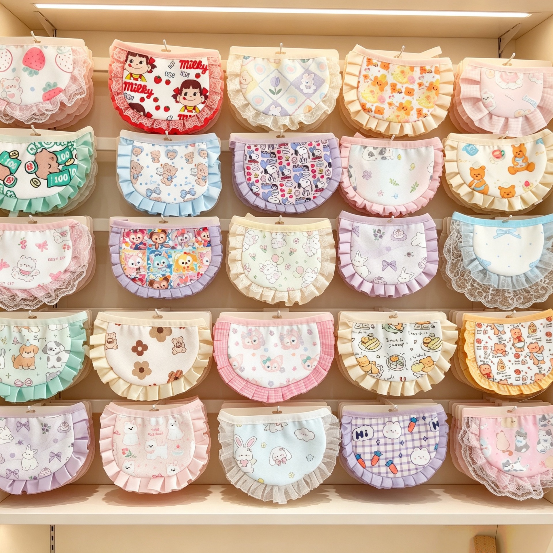Hot-selling handmade Japanese and Korean style pet cartoon bibs, cute lace-trimmed bibs for cats, dogs, and small to medium-sized dogs