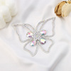 Korean version of the new butterfly diamond shoes flower DIY clothing paving patch jewelry accessories net yarn butterfly sticky flower