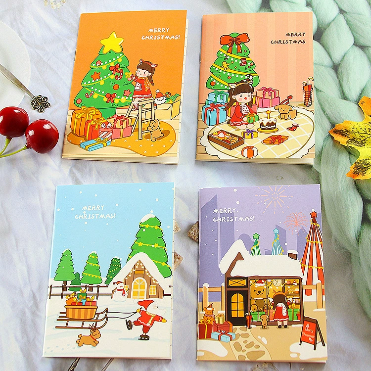Cute Hardcover Notebook for Kids, 8.5×12 cm, Elementary School Portable Notepad, Assorted Covers
