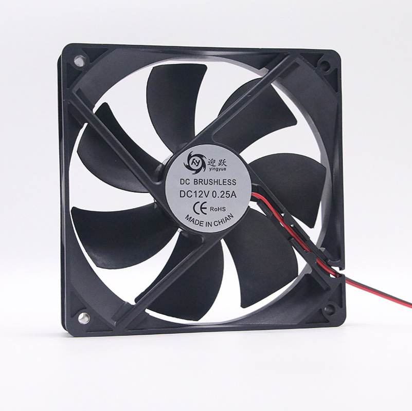 DC 5V 12V 24V 12025 Silent Amplifier Computer Case Power Supply Variable Frequency Cooling Fan with Oil 12cm