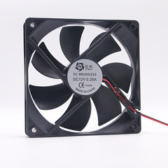 DC 5V 12V 24V 12025 Silent Amplifier Computer Case Power Supply Variable Frequency Cooling Fan with Oil 12cm
