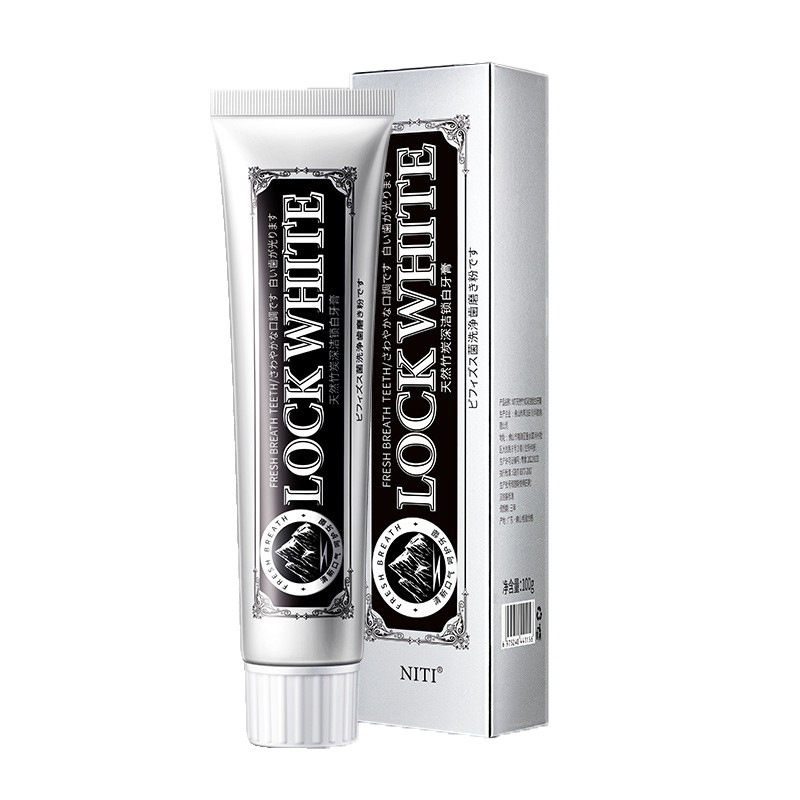 NITI pasta de dientes bicarbonato de sodio sensación de frío Blanqueamiento Anti-amarillo anti-sarro probióticos sin flúor cuidado suave aliento fresco