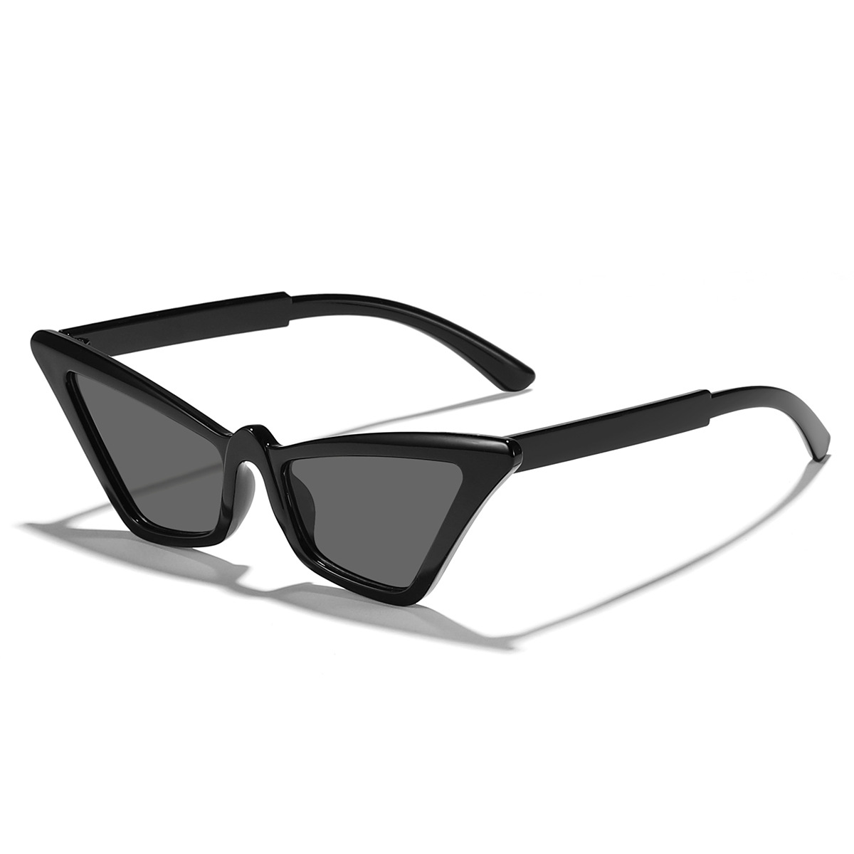 2024 nuevo estilo transfronterizo marco pequeño color caramelo ojo de gato tendencia estilo europeo y americano tiro callejero gafas de sol delgadas gafas de sol para exteriores