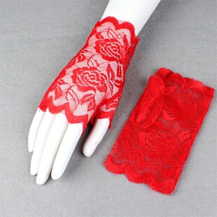 O 13479 Fingers Lace Sun Gloves ��ָ�ٽz���� �W���L��羳
