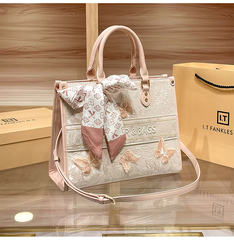 Túi tote da nữ đi làm dung tích lớn xách tay đeo vai — khác chi tiết 11