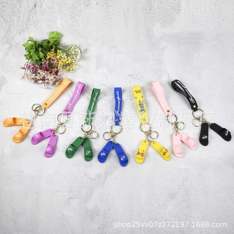 JorDan aj Series 3D Stereo Basketball Shoe Keychain aj1 Barb Keychain pvc Soft Rubber Key PenDant Wholesale