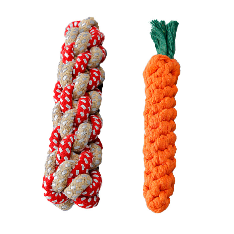 Juguetes para perros al por mayor, molares, cuerdas resistentes a morder, nudos, perros pequeños, medianos y grandes, teddy, cuerda de algodón para mascotas, bolas de juguete, suministros para mascotas