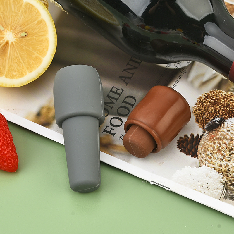 Silicone Red Wine Plug Wine Seal Creative Dual Seal Bottle Stopper Wholesale Red Wine Bottle Sealer