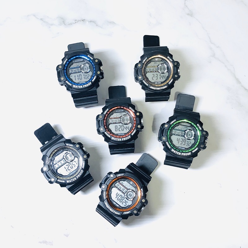 韩版学生手表 运动防水多功能电子表 男生个性游泳户外登山表爆款详情图4