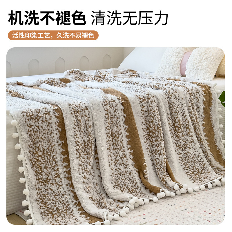 Luz de lujo catiónico torre de seda seda mantas cálidas sofá de cordero mantas de aire acondicionado mantas de siesta de oficina para cama