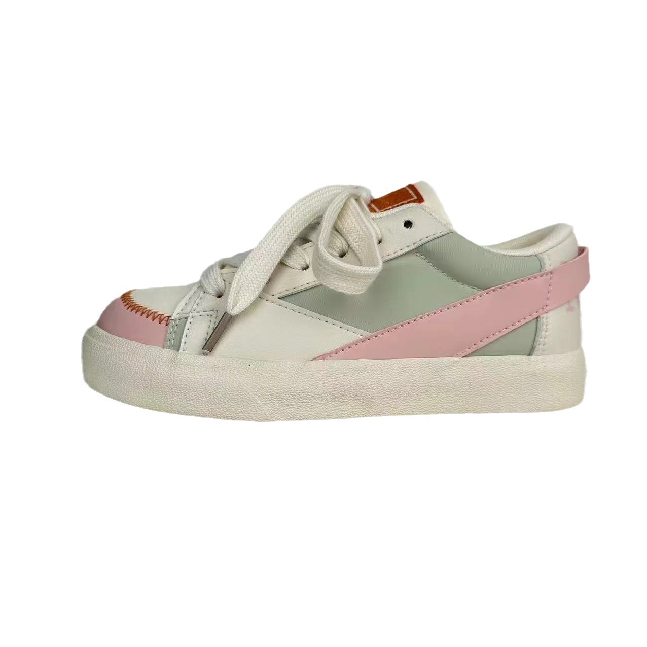 2024 primavera y verano de bajo nivel de color coreano zapatos de lona de mujer Harajuku ventilado puerto callejero de moda zapatos blancos