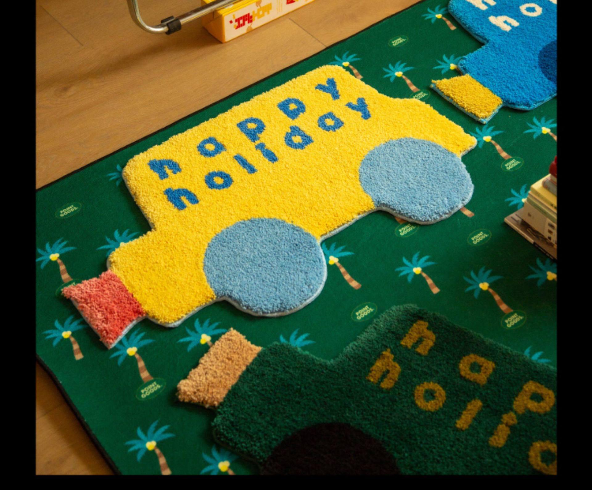 Small Building Block Car Dopamine Children's Fun Bedroom Entrance Carpet Cartoon Cute Bathroom Floor Mat