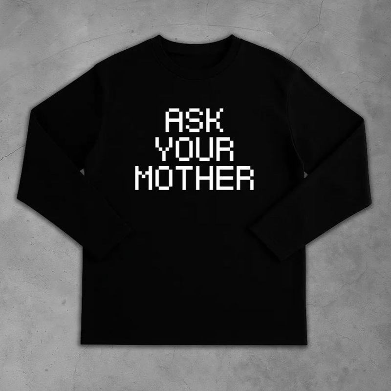 American Skims Design Long-Sleeved Cotton Inner Wear Y2K T-Shirt Inner Wear Autumn and Winter Tops Printed Men's Egg Women's Street Wear