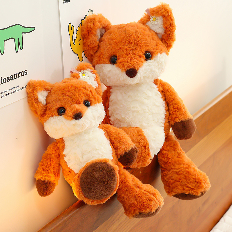 Shake the sound of the same running little fox doll cute doll girl sleeping pillow doll plush toy gift