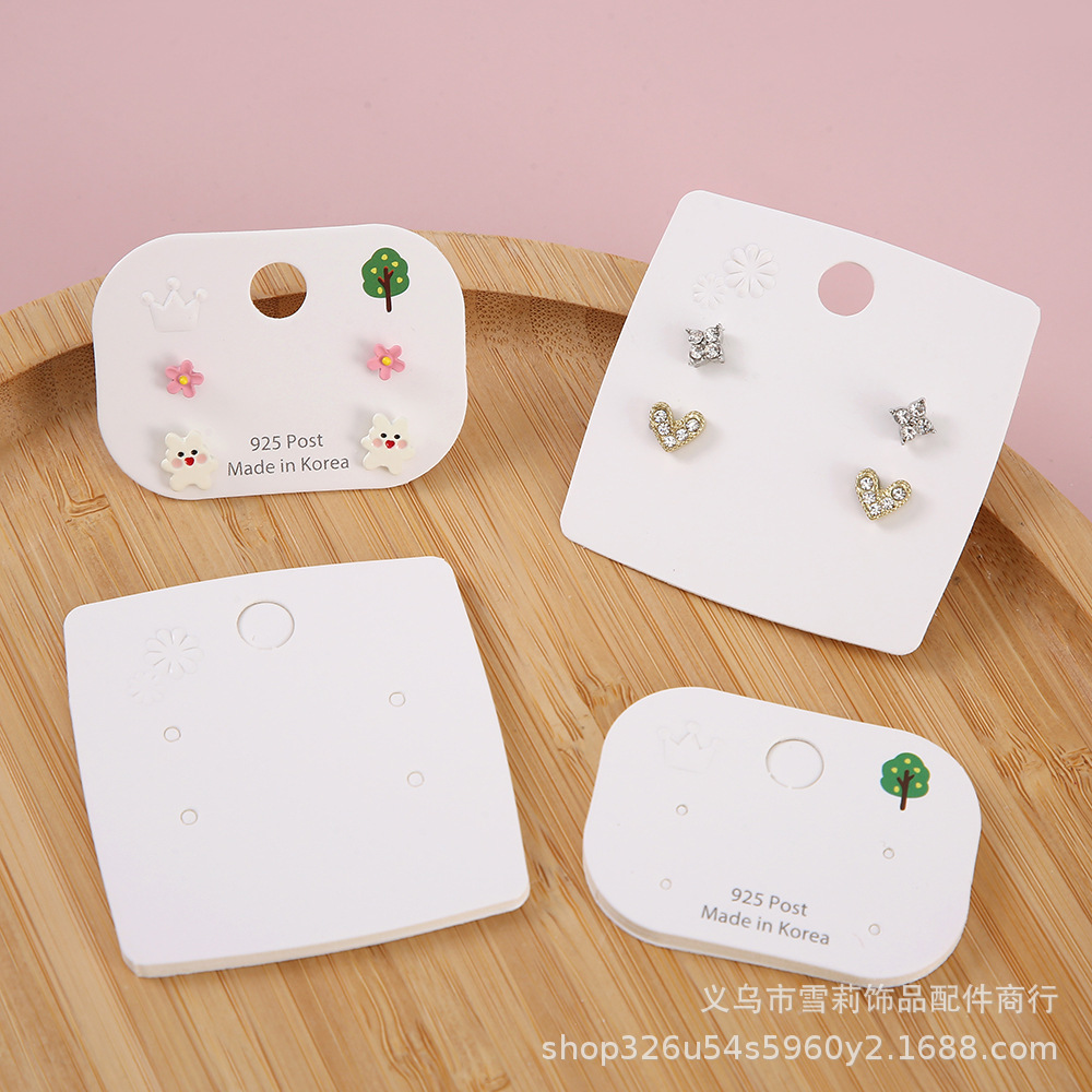 韩国简约高级耳环卡纸包装 纸质高档饰品卡片耳钉耳饰diy精美卡头