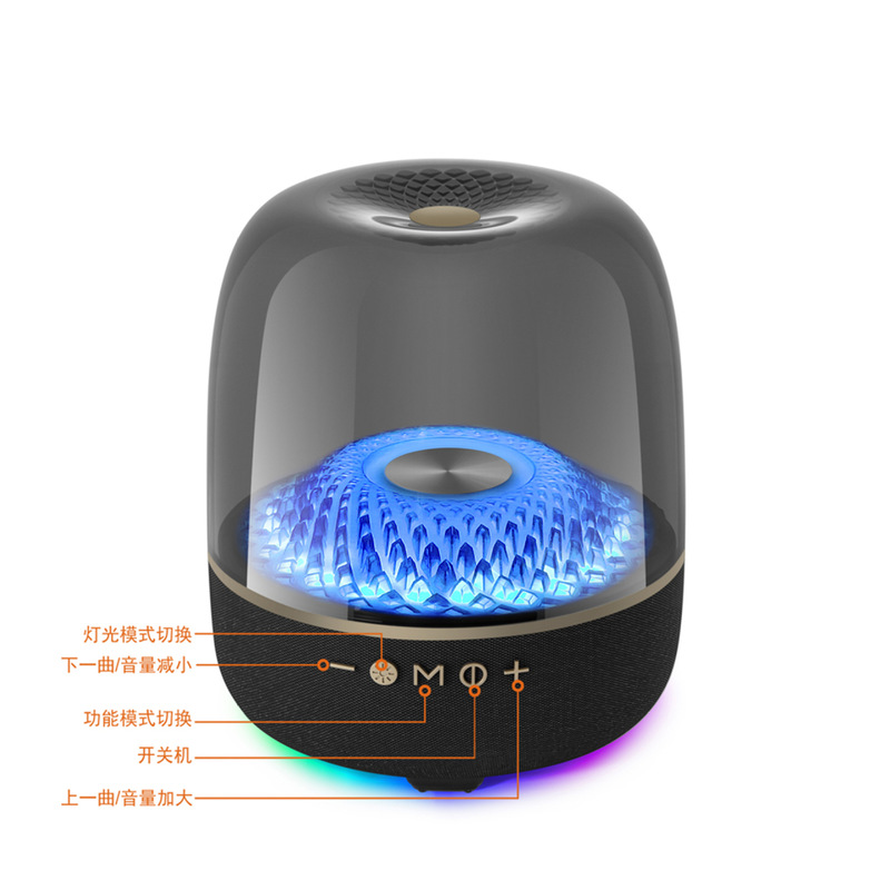 L99ハーマンブルートゥース音響透明瑠璃モデル家庭用スマートAIデスクトップ重いサブウーファ屋外携帯スピーカー|undefined