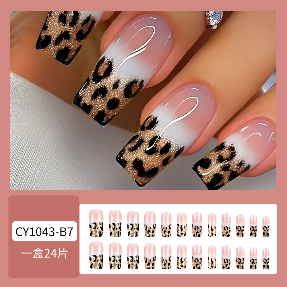 Uñas de uñas largas portátiles Parche de uñas postizas desmontables Sensación de alto nivel Venta al por mayor de uñas portátiles de venta caliente transfronterizas