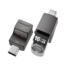 Type-C转USB+ TF读卡器 二合一内存卡U盘转Type C转换器