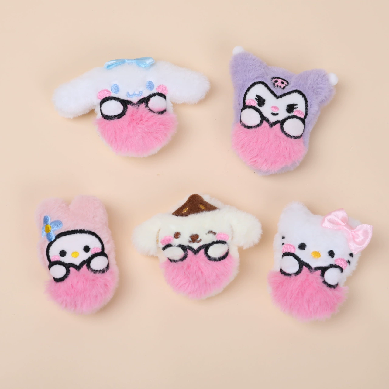 Мультфильм плюшевая Санрио Мелотти Куроми брошь сумка подвеска DIY аксессуары для волос тапочки носки чехол для телефона