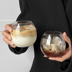 Ins風思慕雪杯ラテコーヒーグラス牛乳杯シンプルな女性用コップ夏の冷たい飲み物