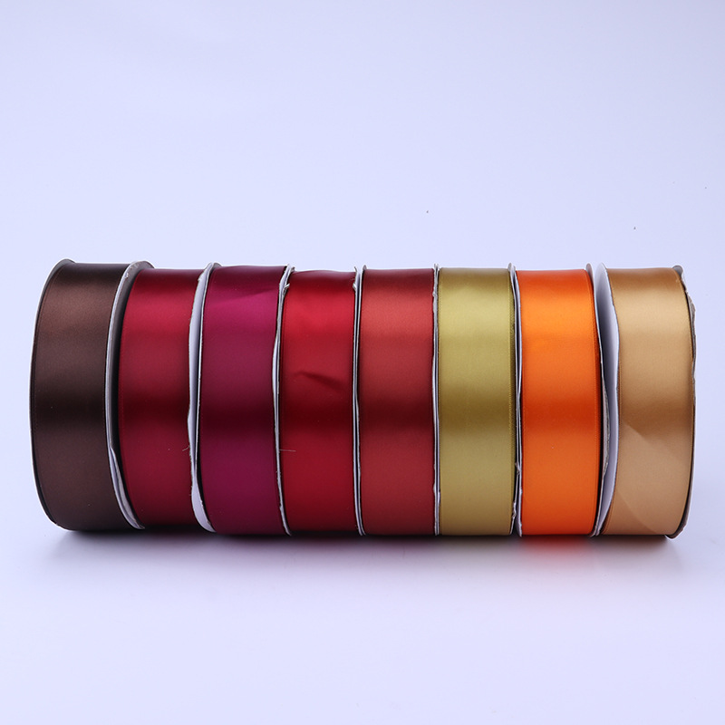 4cm cinta de poliéster arco DIY cinta de satén ramo de la torta de la fruta caja de regalo embalaje accesorios de ropa de color