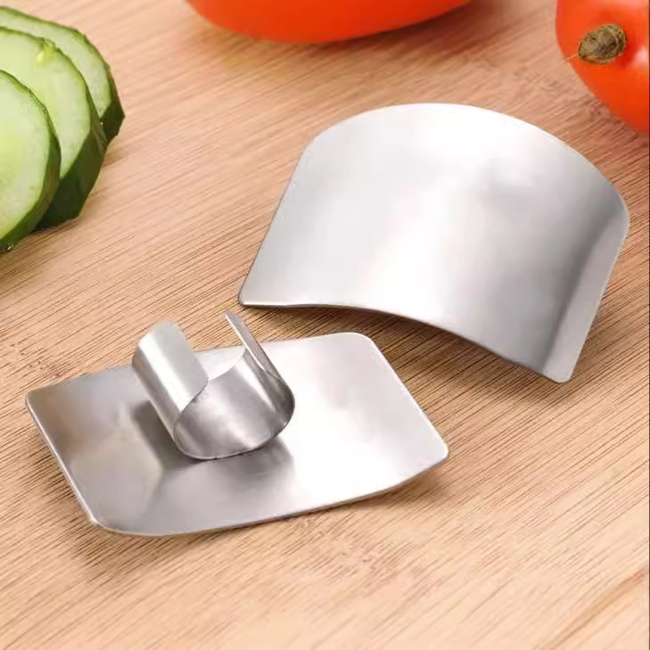 Protector de dedos de acero inoxidable Protector de manos para cortar verduras multifuncional Protector de dedos